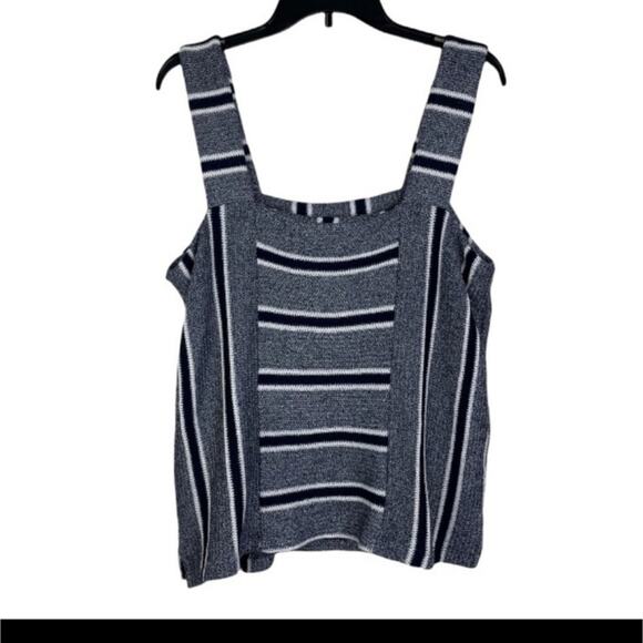 Vince Camuto Sleeveless Striped Sweater NWOT - Picture 5 of 12